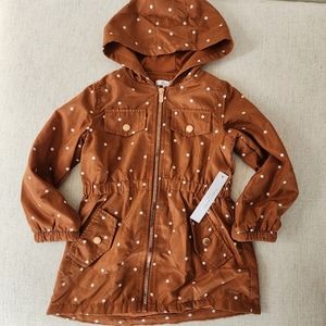 Tahari Lightweight Windbreaker Hooded Jacket For Girls Size 4T NWT